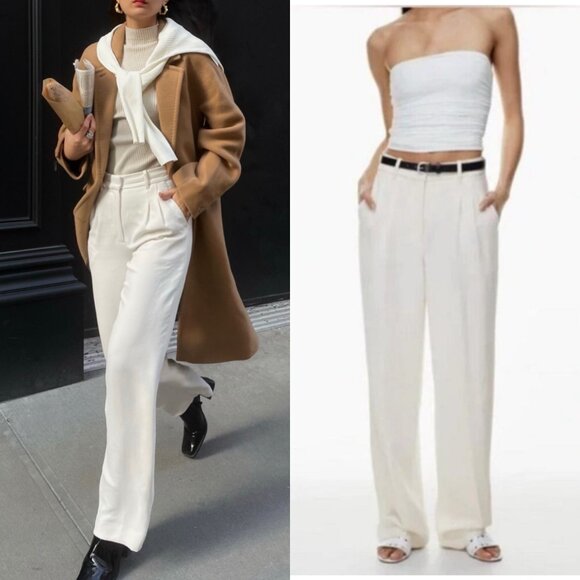 Aritzia The Effortless Pant High Waisted Wide Leg Japanese Trousers